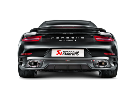 Akrapovic 14-15 Porsche 911 Turbo/Turbo S (991) Slip-On Line (Titanium) w/ Carbon Titanium Tips