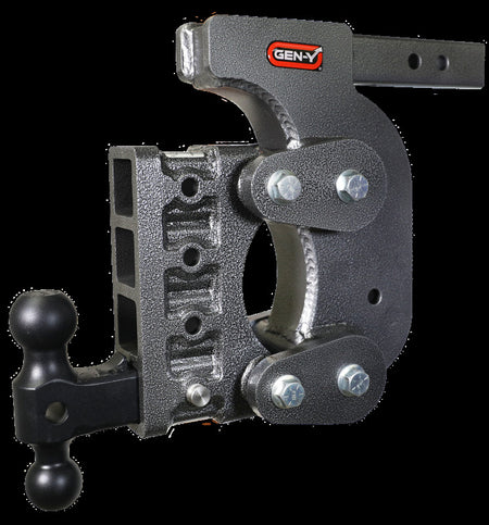 Gen-Y The Boss Torsion-Flex 2in Shank 12.5in Drop 16K Hitch w/GH-051 Dual-Ball/Stabilizer Kit