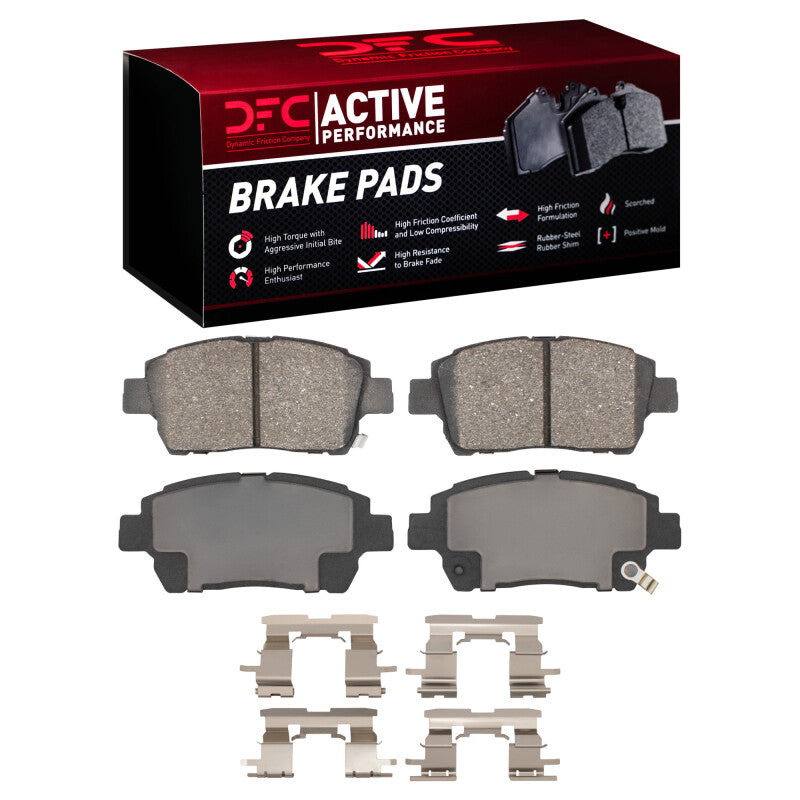 DFC 00-05 Toyota MR2 Spyder Front Active Performance Pads and Hardware Kit