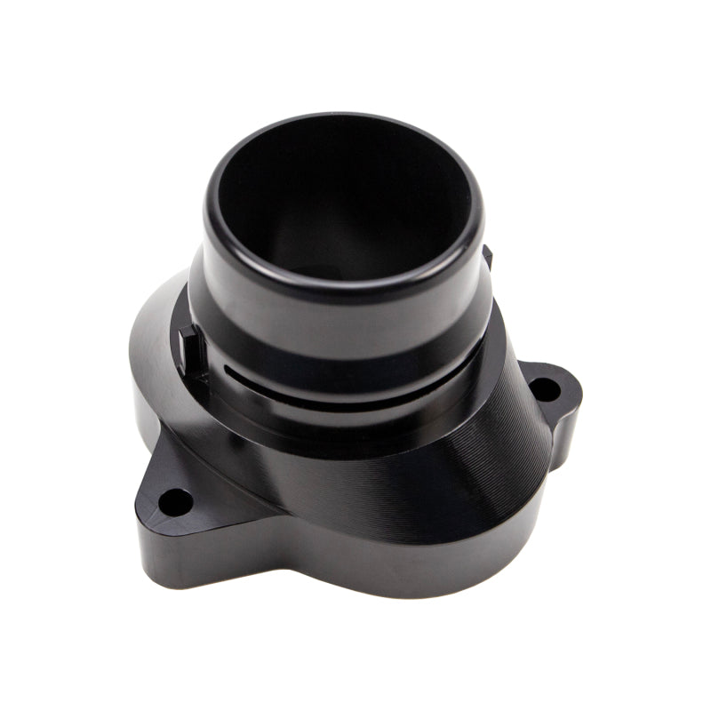 Wehrli 11-25 Ford Power Stroke 6.7L Billet Aluminum Thermostat Housing - Black Anodized