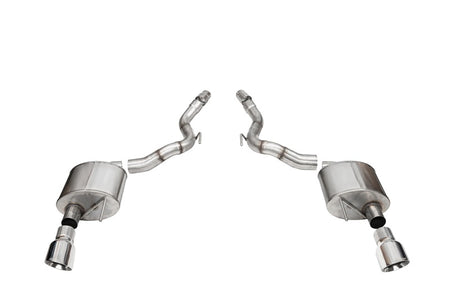 Corsa 2024-2025 Ford Mustang GT Sport Axle-Back Dual Rear Exit with 4.5in Polished Pro-Series Tips