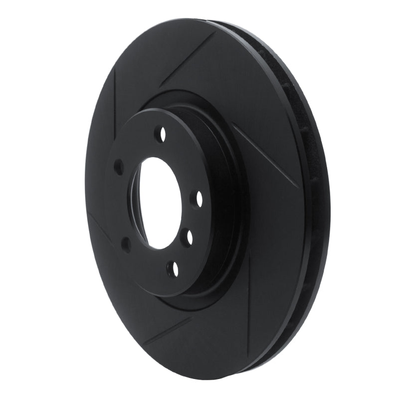 R1 95-99 BMW M3 E36 Right Front Slotted Black Brake Rotor