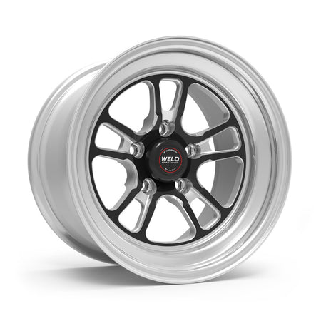 Weld S70 15x18.33 / 5x4.75 BP / 6.5in. BS Black Wheel (Medium Pad) - Non-Beadlock