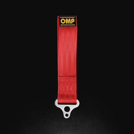 OMP Tow Hook Stainless Internal Diameter 100 mm - Medium Material (Red)