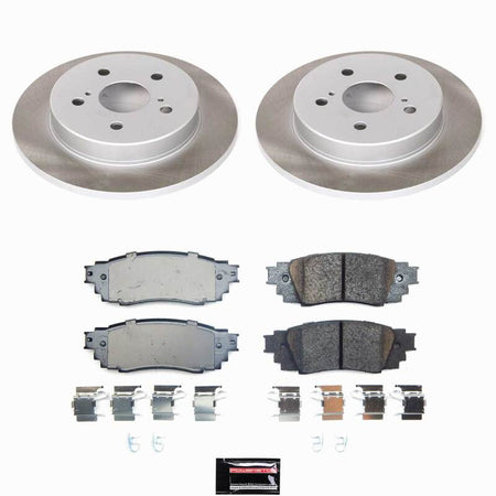 Power Stop 24-26 Toyota Corolla Cross Rear Semi-Coated Rotor Kit