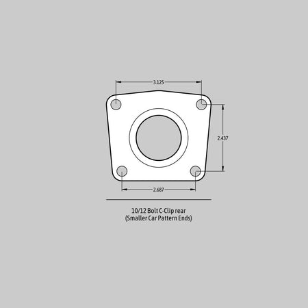 Baer Brakes 64-77 Chevrolet Chevelle 13in SS4+ Rear SDZ Brake Kit - Fire Red