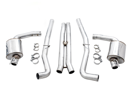 AWE Tuning 2015+ Dodge Challenger 6.4L/6.2L Non-Resonated Touring Edition Exhaust - Use Stock Tips