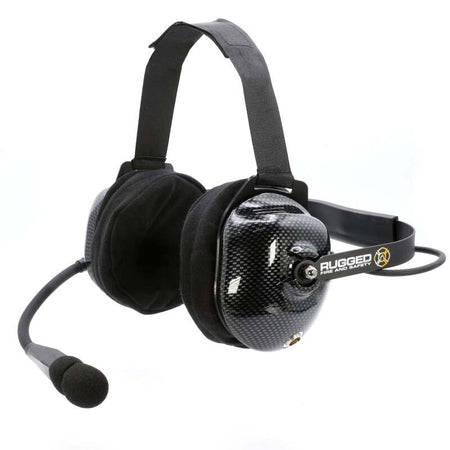 Rugged Radios FHS Behind-The-Head Fire Safety Industrial Headset No Buttons / No Cable