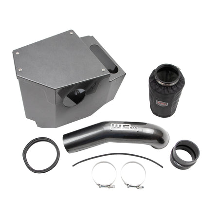 Wehrli 20-26 GM Duramax L5P 4in Intake Kit - Fine Texture Black