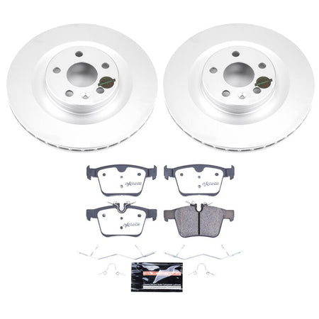 Power Stop 19-25 Volvo S60 Rear Z36 Coated Truck & Tow Brake Kit