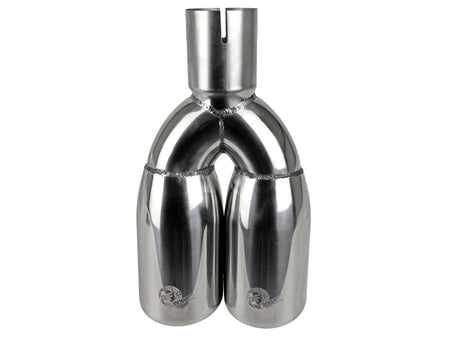 aFe MACH Force-Xp Universal Exhaust Tip 2-1/2 IN Inlet x 3-1/2 IN Outlet X 12 IN L