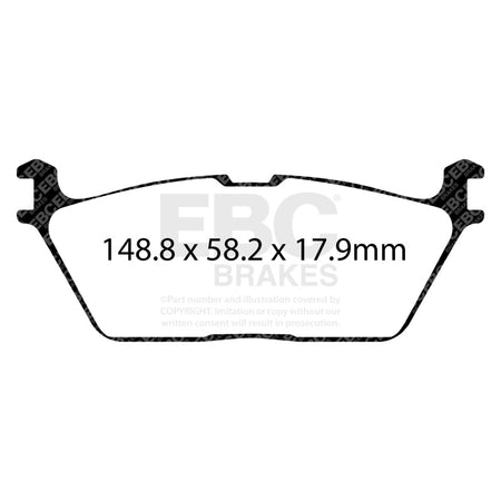 EBC 2019+ Ram Trucks 1500 (DT) Greenstuff Rear Brake Pads