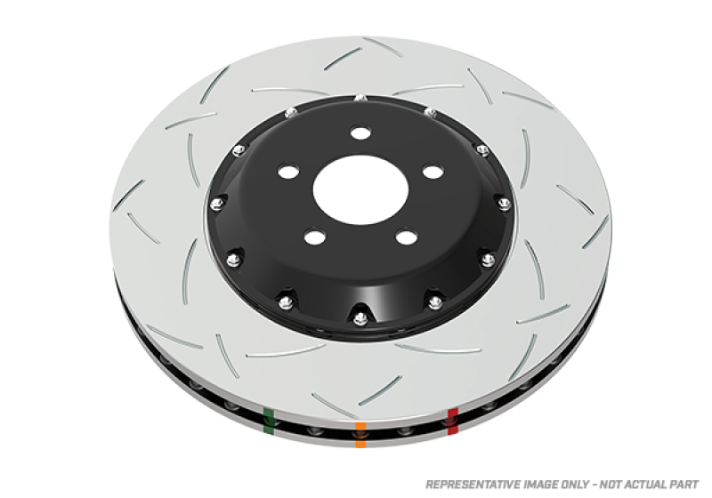 DBA 93-98 Toyota Supra Base Front 5000 Series Slotted Rotor w/Black Hat