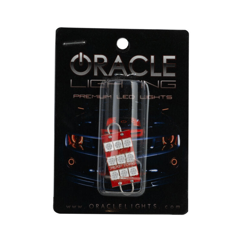 Oracle 44MM 6 LED 3 Chip - Loop Festoon Bulbs (Pair) - Red