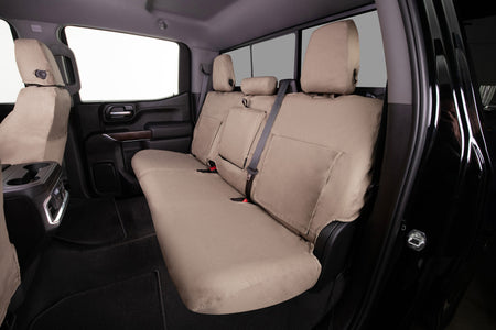 Covercraft 15-26 Ford Transit Polycotton SeatSaver Custom Third Row Seat Covers-Taupe