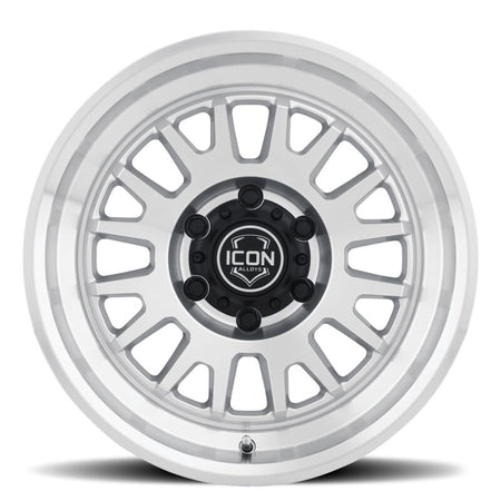 ICON Anza 17x8.5 / 6x5.5 / 0mm / 4.75in BS Silver Machined Wheel
