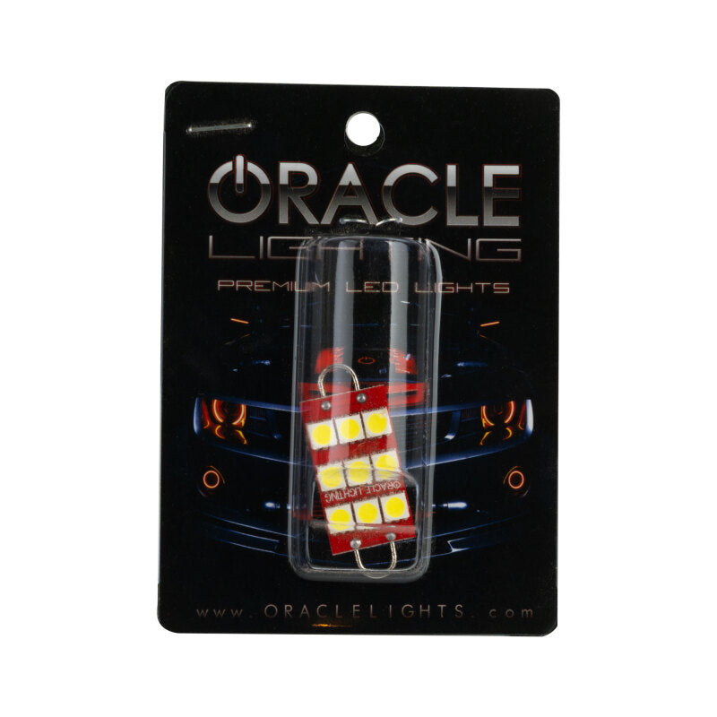 Oracle 44MM 6 LED 3 Chip - Loop Festoon Bulbs (Pair) - White
