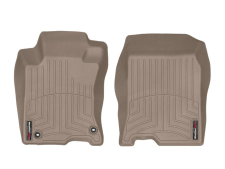 WeatherTech 10-15 Honda Crosstour Front FloorLiner - Tan (2WD; Twist Retention)