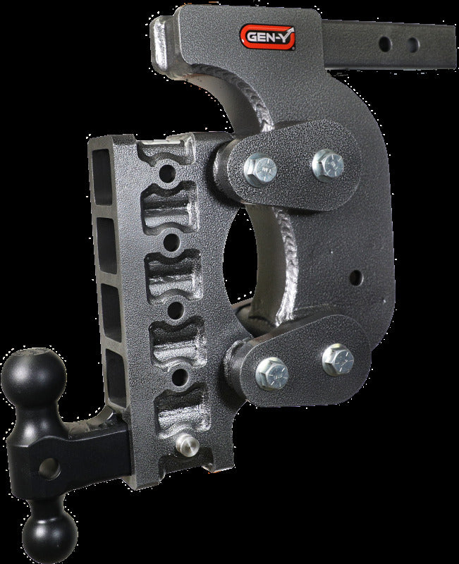 Gen-Y The Boss Torsion-Flex 2in Shank 15in Drop 16K Hitch w/GH-051 Dual-Ball/Stabilizer Kit