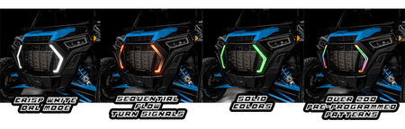 Oracle 19-21 Polaris RZR 1000 Dynamic Surface Mount DRL Signature Light - - Dynamic
