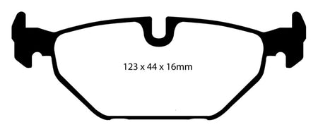 EBC 99-01 Saab 9-5 2.3 Turbo (Aero) Yellowstuff Rear Brake Pads