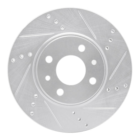 R1 09-19 Dodge Vision (Mexico) Front Right Drilled & Slotted Silver Brake Rotor