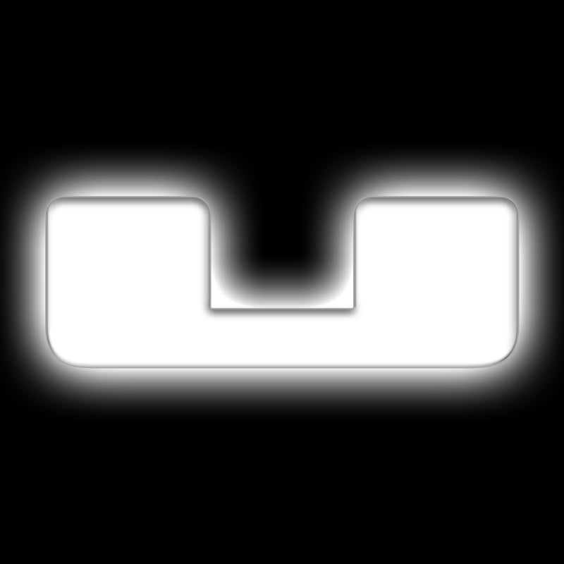 ORACLE Lighting Universal Illuminated LED Letter Badges - Matte Wht Surface Finish - U
