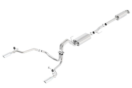Borla 15-16 Ford F-150 3.5L EcoBoost Ext. Cab Std. Bed Catback Exhaust S-Type Single Split Rear Exit
