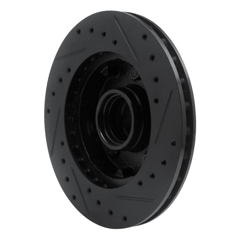 R1 83-94 Ford Ranger (USA/Canada) Front Left Drilled & Slotted Black Brake Rotor