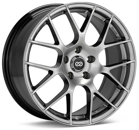 Enkei Raijin 18x8 45mm Offset 5x114.3 Bolt Pattern 72.6 Bore Dia Hyper Silver Wheel