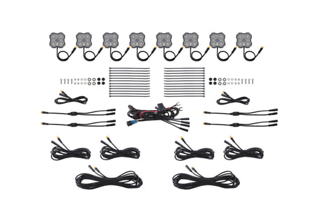 Diode Dynamics Rock Light -Amber/White - M8 8-Pack