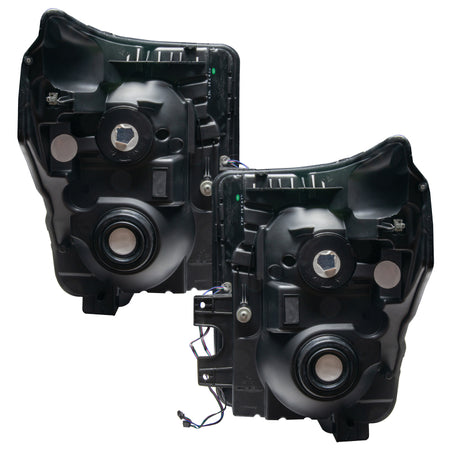 Oracle 11-16 Ford F250/350 LED HL - Black - ColorSHIFT w/ BC1 Controller