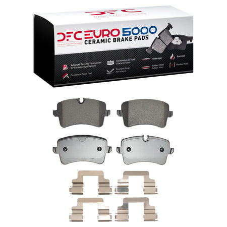 DFC 11-23 Audi A8 Rear Euro 5000 Ceramic Brake Pads and Hardware Kit
