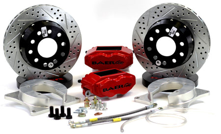 Baer Brakes Rear Ends w/ Dana 60/Mopar 8-3/4in Car HE 11in SS4+ Rear SDZ Brake Kit - Blk