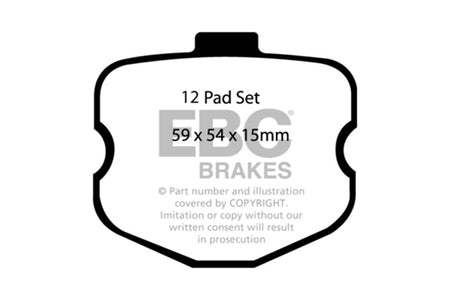 EBC Racing 06-13 Chevrolet Corvette (C6) Z06 7.0L SR-21 Sintered Race Front Brake Pads