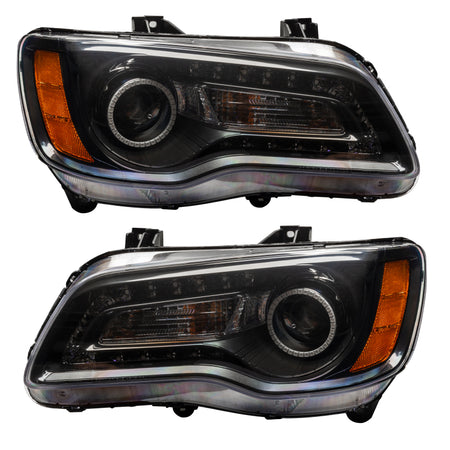 Oracle 11-14 Chrysler 300C SMD HL Black - NON HID - DRL - w/ Simple Controller