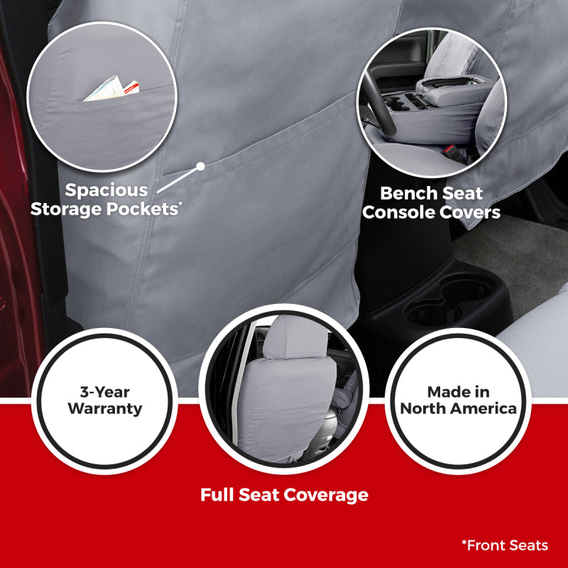 Covercraft 10-15 Mercedes-Benz Sprinter Polycotton SeatSaver Custom Front Row Seat Covers -Tan