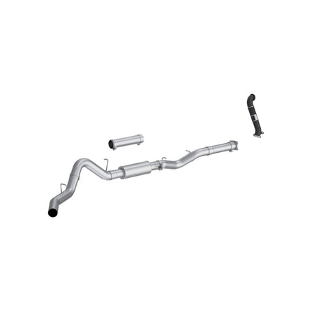 MBRP 2005 Chevy Silverado / GMC Sierra 2500/3500HD 4in OD CatBack Single Side Exit w/ Downpipe - AL