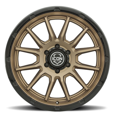 ICON Alloys Cajon 20x9 / 5x150 / 16mm / 5.625in BS Satin Bronze Wheel w/ GB Lip