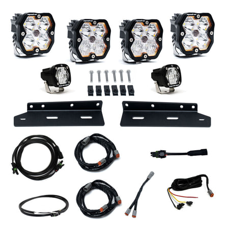 Baja Designs 21-25 Ford Raptor Squadron Sport 2.0 Fog Pocket Kit (Multi Patterns) - Clear