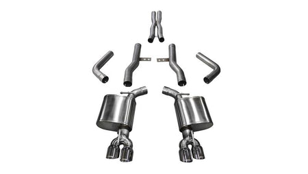 Corsa 2015-2023 Dodge Challenger Hellcat Dual Rear Exit Extreme Exhaust w/ 3.5in Black Tips