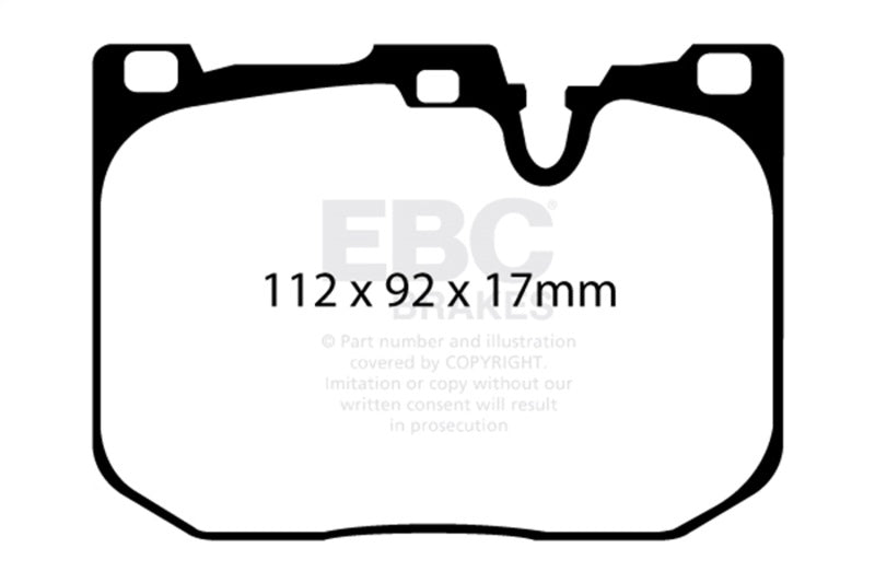EBC Racing 12-19 BMW 1 Series (F20) RP-1 Race Front Brake Pads