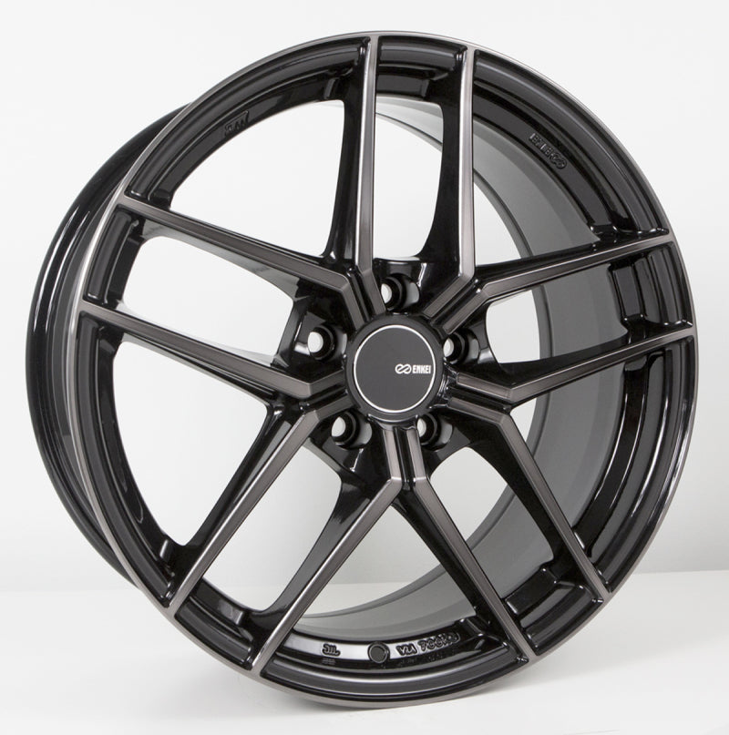 Enkei TY5 18x8.5 5x112 42mm Offset 72.6mm Bore Pearl Black Wheel