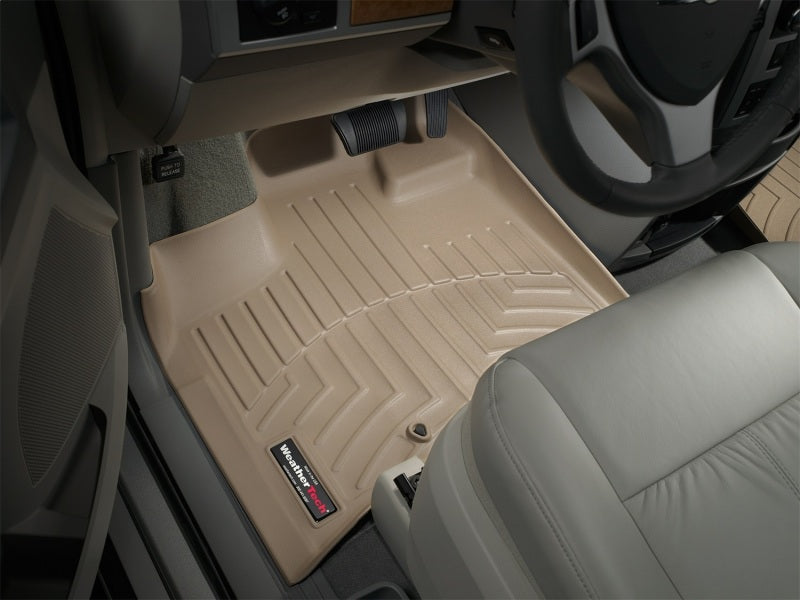 WeatherTech 08+ Chrysler Town & Country Front FloorLiner - Tan