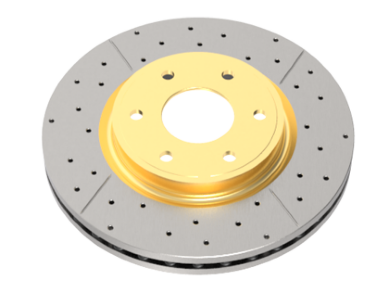 DBA 19-22 Ram 1500 (New Body Style) Front Drilled & Slotted Street Series Rotor w/Gold Hat