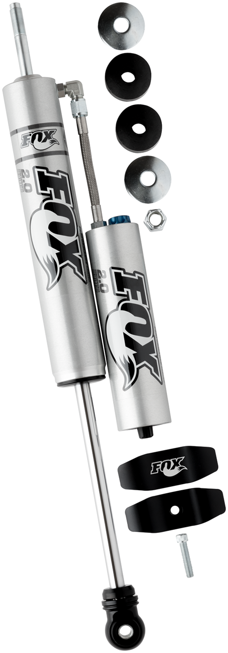 Fox 05+ Toyota Tacoma 2.0 Performance Series 8.6in. Smooth Body R/R Rear Shock CD Adj. / 0-1in Lift