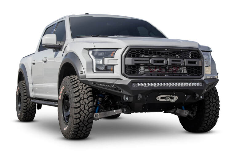 Addictive Desert Designs 17-18 Ford F-150 Raptor Stealth Fighter Front Bumper w/ Winch Mount