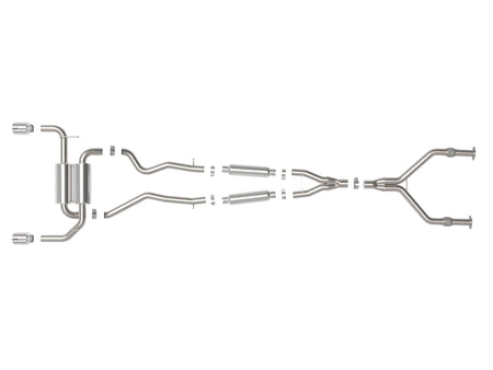 aFe Takeda Cat-Back Exhaust System Infiniti Q50 14-15 V6-3.7L- Polished Tip