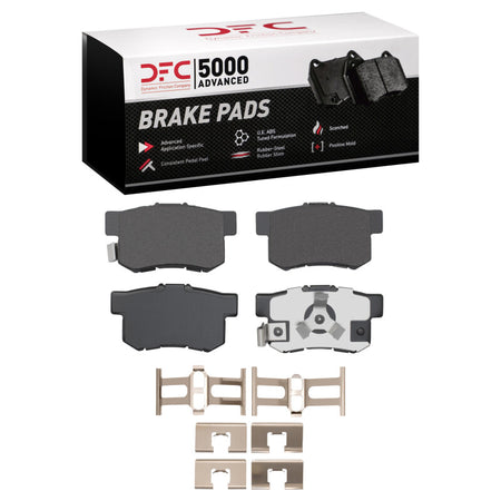 DFC 05-16 Honda CR-V Rear 5000 Advanced Ceramic Brake Pads and Hardware Kit