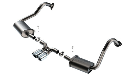 Borla 17-22 Porsche Cayman/Boxster 718 2.0L 4 Cyl. AT/MT RWD 2DR 2.25in S-Type Exhaust